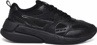 Diesel Black Men Polyester Serendipity Sport Sneakers