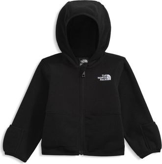 The North Face Glacier Fleece Zip Hoodie in Tnf Black at Nordstrom, Size 12-18M