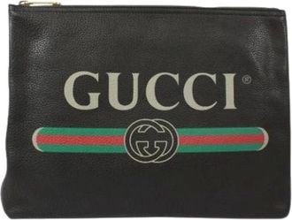 Gucci Pre-owned Clutches, unisex, Black, Size: ONE SIZE Pre-owned Clutch bag