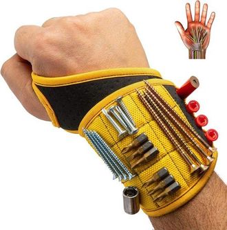 No Brand Pulsera Magn&eacute;tica S&uacute;per Resistente (10x38cm), Soporte &Uacute;nico Para Herramientas Y Tornillos, Regalo Pr&aacute;ctico Y Genial Para Pap&aacute; Y Manitas