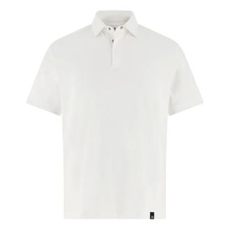 Boggi Milano Tops, Heren, Wit, M, Katoen, S.Caf&egrave; High-Performance Piqu&eacute; Polo Shirt