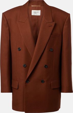 Saint Laurent Double-breasted cashmere blazer