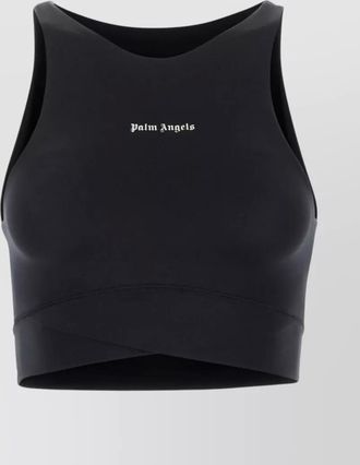 Palm Angels slim-fit american-neckline top