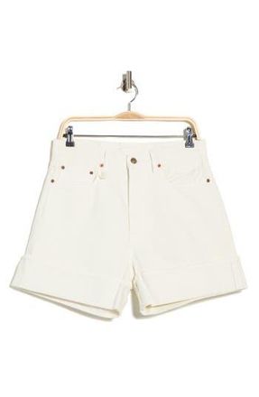 R13 Nina High Waist Denim Shorts in Bennett White Selvedge at Nordstrom Rack, Size 26