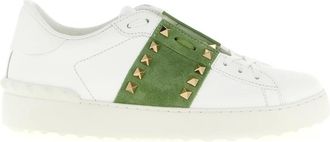 Valentino Garavani Schoenen, Dames, Wit, 39 EU, Leer, Rockstud Untitled Sneaker