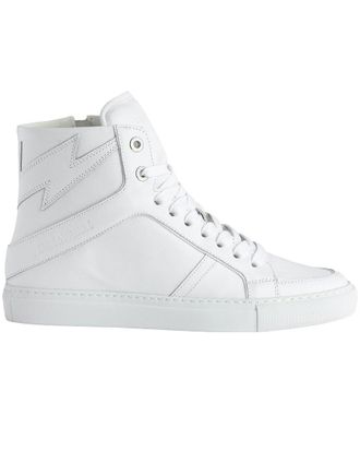 Zadig&Voltaire High Flash Smooth Leather Sneaker