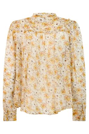 Isabel Marant Womens Shirt Light Yellow-Ecru Viscose Yellow/ecru