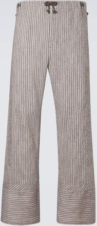 Kiko Kostadinov Kyan cotton and linen-blend straight pants