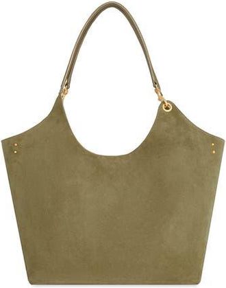 Rebecca Minkoff Perfect Suede Tote in Willow Beige at Nordstrom Rack