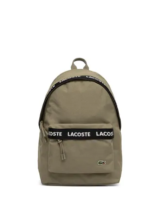 Lacoste logo-jacquard backpack - unisex - Recycled Polyester - One Size - Green