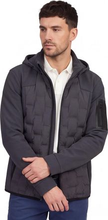 HUGO BOSS winterjas Boss Green grijs met capuchon