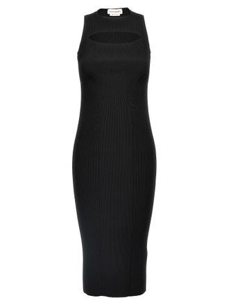 Alexander McQueen Womens Ribbed Knit Dress