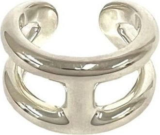 Herm&egrave;s Silver Silver 925 Band Ring (Pre-Owned)