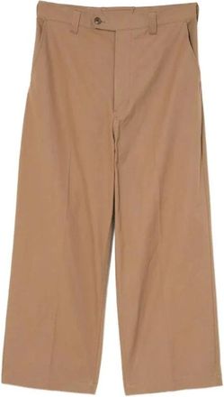 Comme Des Gar&ccedil;ons Broeken, Heren, Bruin, L, Wijde Pantalon met Tailoring