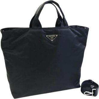Prada Pre-owned Tote Bags, female, Black, Size: ONE SIZE Pre-owned Vintage Tote Bag