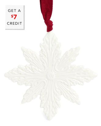 Wedgwood Festive Snowflake Ornament With $7 Credit