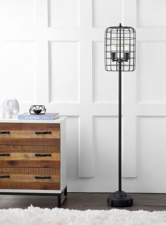 Jonathan Y Designs Odette 65 Industrial Metal Floor Lamp