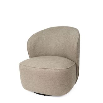 Koketto Home Butaca tapizada con sistema giratorio en taupe