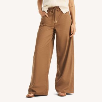 Nautica Womens Wide Leg Drawstring Pant