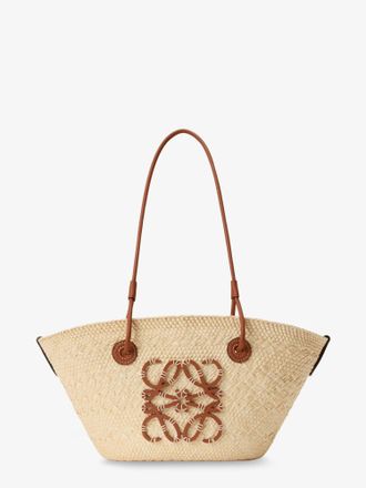 Loewe Borsa a spalla Anagram Paulas Ibiza in foglie di palma e pelle - LOEWE - gender_Woman