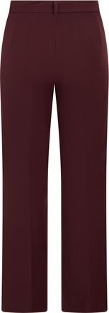 Max Mara Womens Straight Trousers Umanita Dark Ruby Cotton