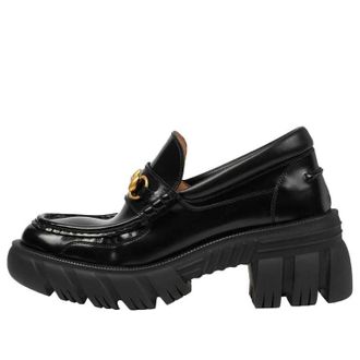 Gucci (WMNS) Gucci Loafer with Horsebit Black Leahter 656869-DKSD0-1000