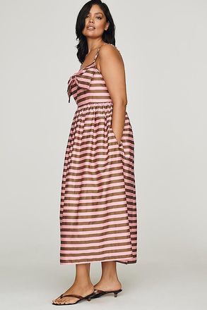 English Factory 100% Cotton Bow Midi Dress