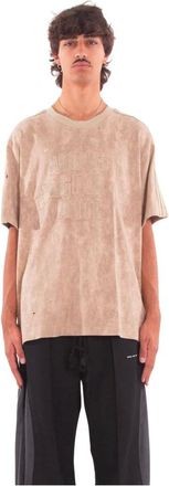 adidas Tops, Heren, Beige, L, Katoen, Adi 006 T-Shirt