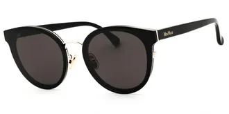Max Mara MM0104-K Asian Fit 01A Womens Sunglasses Black Size 63