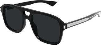 Saint Laurent SL 881 Aviator Zonnebril - unisex - Zonnebrillen - Zwart - ONE Size - Nylon - Accessoires
