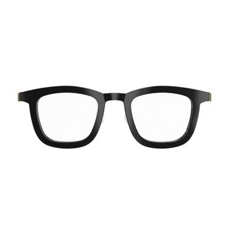 Lindberg Black Acetanium 1065 Acetate-Titanium Blend Square Sunglasses