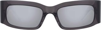 Balenciaga Silver Rectangular Unisex Sunglasses BB0328S 003 56