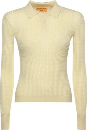 Guest In Residence Shrunken Cashmere Polo - Dames - Cashmere truien - Beige - M - Kasjmier - Truien & Vesten