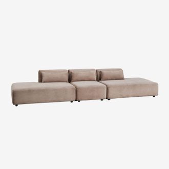 Sklum Sof&aacute; Modular De 3 Piezas Con Doble Div&aacute;n Fogler Sklum