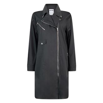 Moschino Chaqueta Larga Impermeable - Coats - Mujer - Negro - S