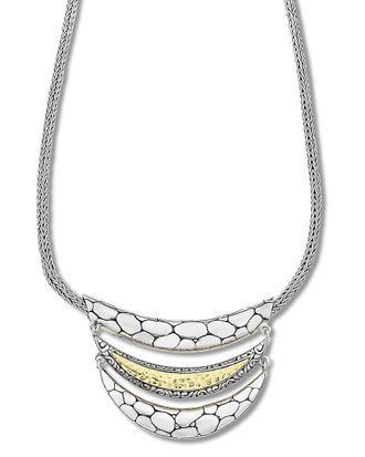 Samuel B. 18K & Silver Triple Bar Necklace