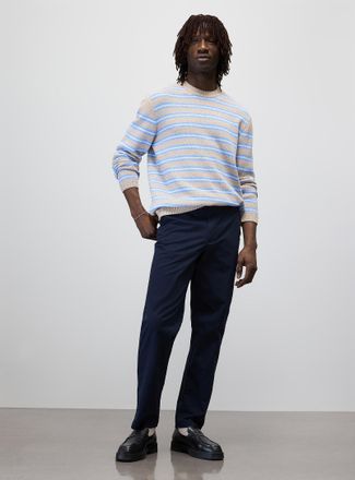 Le 31 Mens Buttoned elastic-waist chinos Amsterdam fit - Relaxed tapered