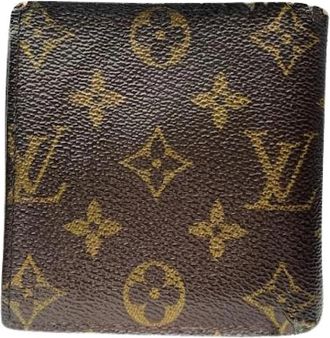Louis Vuitton Pre-owned Leren Portemonnee - Dames - Vintage Accessoires - Bruin - ONE Size - Leer - Vintage