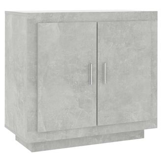 vidaXL Vidaxl - Aparador De Madera Contrachapada Gris Hormig&oacute;n 80x40x75 Cm
