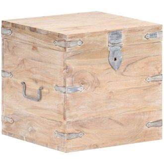 vidaXL Baule 40x40x40 cm in Legno Massello di Acacia - Vidaxl