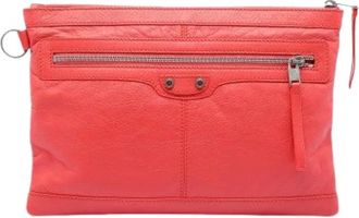 Balenciaga Pre-owned Clutches, female, Orange, Size: ONE SIZE Pre-owned Vintage Clutch