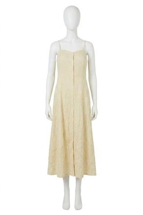 Z Supply Angel Eyes Textured Midi Dress In Champagne