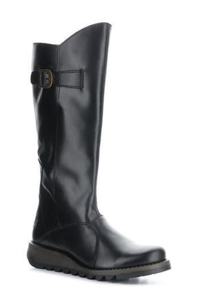 FLY London Mol Wedge Boot in 005 Black Rug at Nordstrom Rack, Size 9-9.5Us / 40Eu