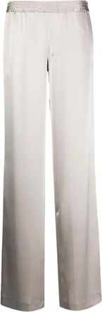 Pantaloni Torino Beige Palazzo Broek - Lydia - Dames - Wijde Broeken - Beige - 2XS - Polyester - Broeken