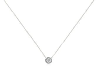 Pandora Sterling Silver Round CZ Necklace