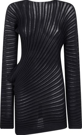 Issey Miyake Top plissettato - Nero