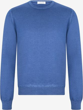 Gran Sasso Dünner Pullover aus Schurwolle mit Rundkragen