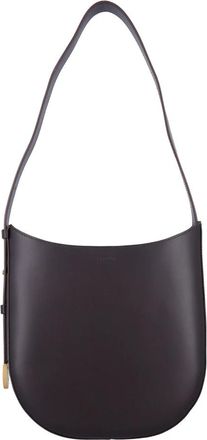 Sessun Leren Hobo Tas met Verstelbare Band - Dames - Schoudertassen - Bruin - ONE Size - Leer - Tassen