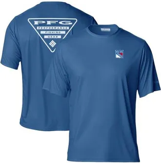 Columbia Mens Blue New York Rangers Terminal Tackle Omni-Shade T-Shirt at Nordstrom, Size X-Large