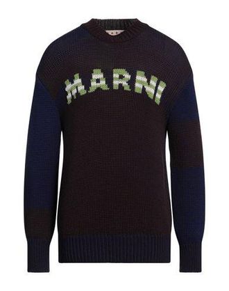 【送料&関税込】Marni Crew Neck Long Sleeeves Sweater Grey wool and cashmere crew neck jumper with Marni Symbol